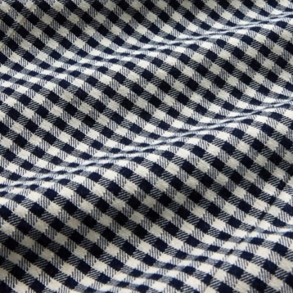 Gap × DÔEN Responsibly Made Sleeveless Navy Denim Gingham Mini Dress 10 - Picture 3 of 8